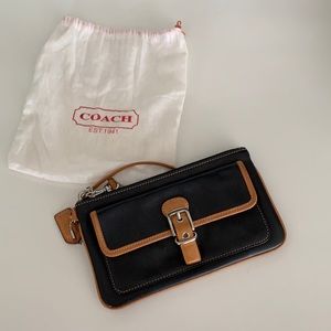 Coach leather wristlet
